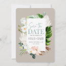 Recherche de tropical floral save the dates Élégant