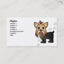 Recherche de chien yorkie cartes visite Blanc