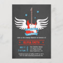Recherche de rock n roll baby shower invitations Rock a bye