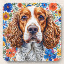Recherche de peinture chien de dessous de verres Coloré