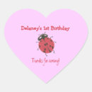 Recherche de d anniversaire de coccinelle autocollants Bébé fille