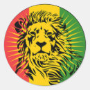 Recherche de drapeau reggae autocollants Lion