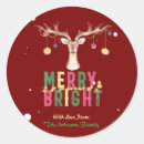 Recherche de cute reindeer autocollants Joyeux noël