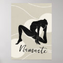 Recherche de meditation pose posters Silhouette