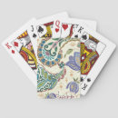 Recherche de paon jeux de cartes Floral