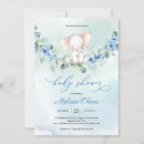 Recherche de éléphant de garçon invitations Bleu poussiéreux
