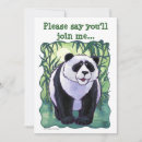 Recherche de panda géant invitations Fête d'anniversaire