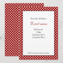 Recherche de pois rouge et blanc invitations Pour elle