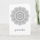 Recherche de harmonie vœux cartes Mandala