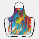 Recherche de peinture moderne tabliers Bleu