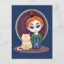 Recherche de chat chibi cartes postales Mignon