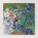 Recherche de peinture de chat puzzles Fleurs