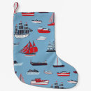 Recherche de bateaux chaussette de noël Bleu