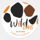 Recherche de monogramme animal autocollants Fête d'anniversaire