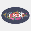 Recherche de wedding ovales autocollants Bleu marine
