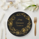 Recherche de lignes noires assiettes en papier Toute personne