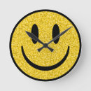 Recherche de visage sourire horloges Jaune