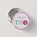 Recherche de deuxième anniversaire badges Rose