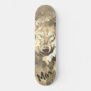 Recherche de loup skateboards Aquarelle