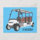 Recherche de clubs de golf cartes postales Voiturette