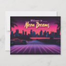 Recherche de rétro futuriste cartes postales Paysage urbain