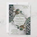 Recherche de motif celtique invitations Shamrock