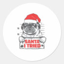 Recherche de chien de père noël autocollants Amoureux des chiens