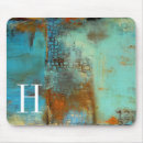 Recherche de peinture moderne tapis souris Aqua
