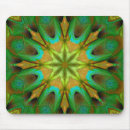 Recherche de fleur mandala tapis souris Vert
