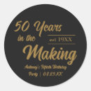 Recherche de 50th birthday party autocollants Élégant