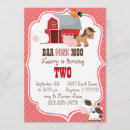 Recherche de oink baa moo invitations Mignon