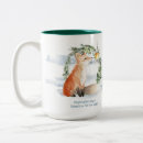 Recherche de bébé renard tasses Aquarelle