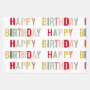 Recherche de anniversaire coloré papier cadeau Moderne