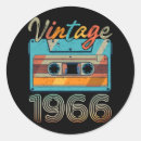 Recherche de qui 1966 autocollants Retro