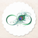 Recherche de plume paon de dessous de verres Vert