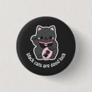 Recherche de chat noir de kawaii badges Mignonette