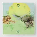Recherche de dessin animal horloges Chat