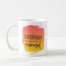 Recherche de gratitude tasses Typographie