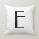 Recherche de lettre e coussins Moderne
