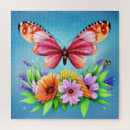 Recherche de papillon puzzles Été