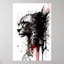 Recherche de portrait de guépard posters Gros chat