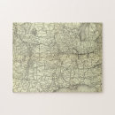 Recherche de chemins de fer puzzles États unis