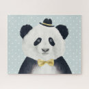 Recherche de panda puzzles Aquarelle