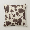 Recherche de peaux vache coussins Brun