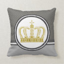 Recherche de princesse royale coussins Couronne d'or