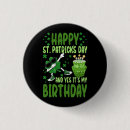 Recherche de jour de la saint patrick badges Anniversaire