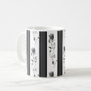 Recherche de rayé noir et blanc tasses Fleurs