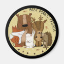 Recherche de lapin en bois magnets Cerf