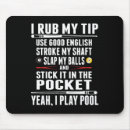 Recherche de boule huit tapis souris Noir