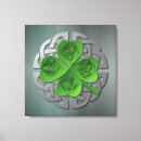 Recherche de noeuds impressions sur toile Shamrock
